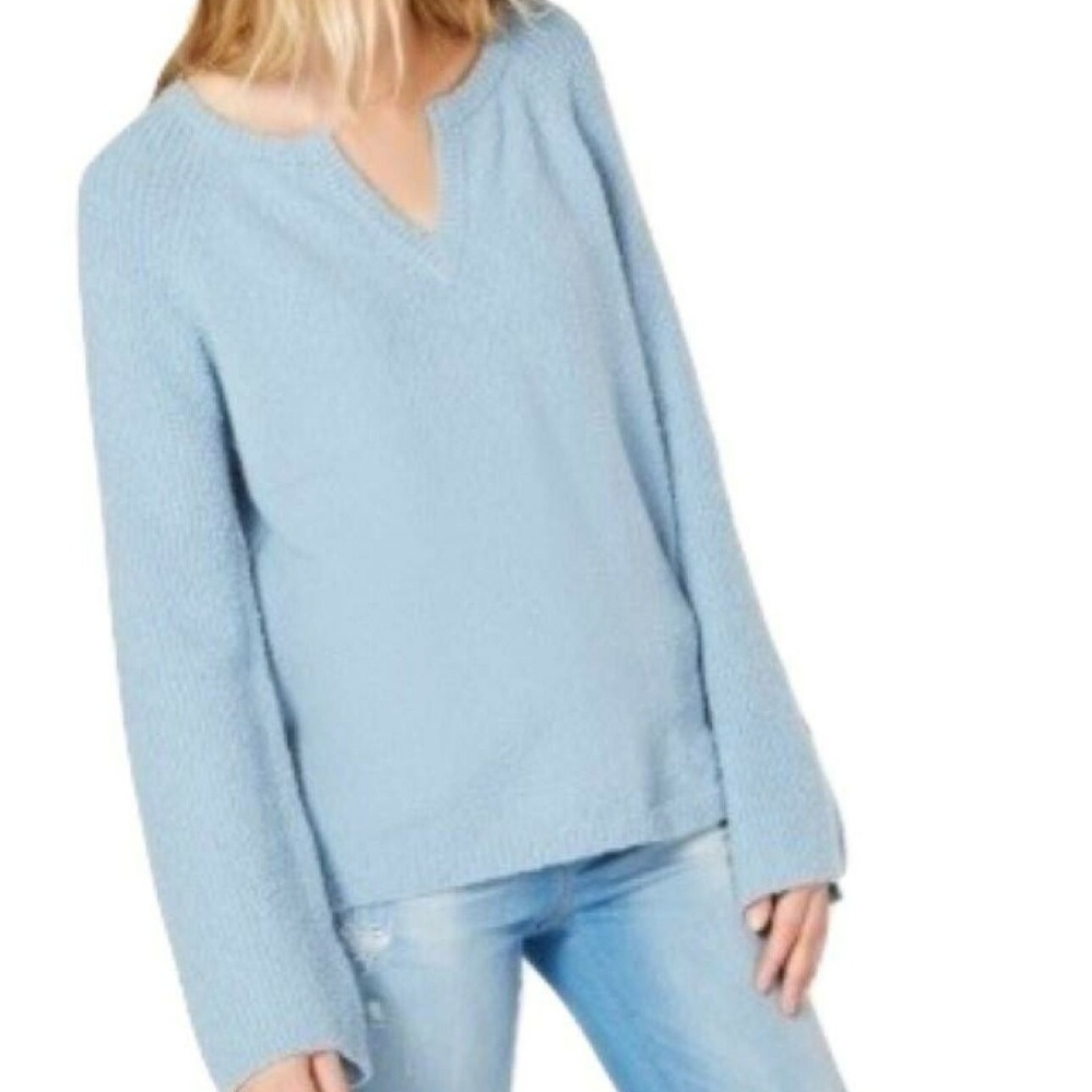 I.N.C. Textured Bell-Sleeve Sweater